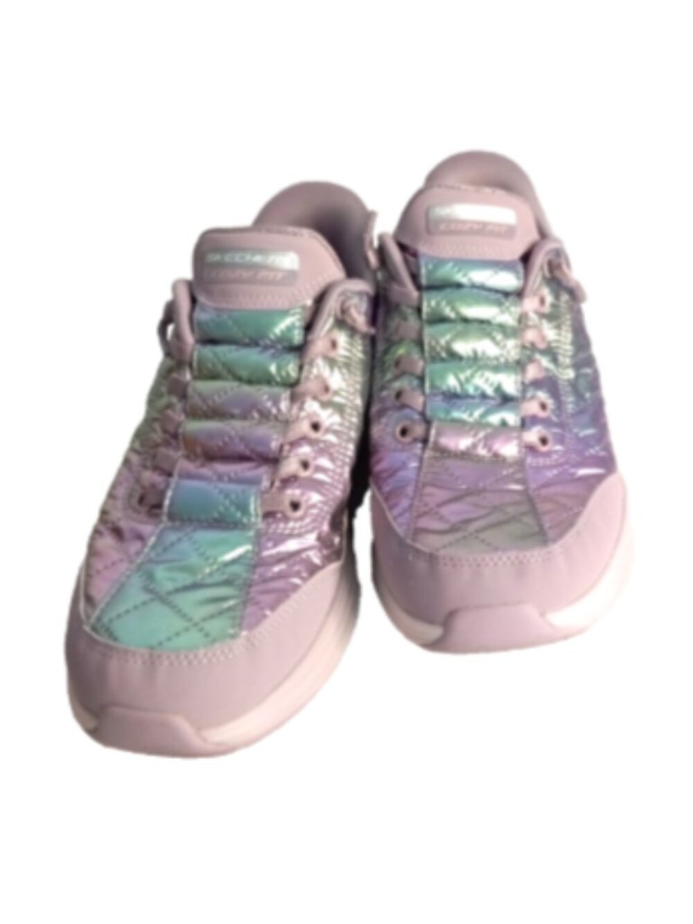 Skechers Hands Free Slip-Ins Vapor Foam Sneakers Women 8 Pink Iridescent